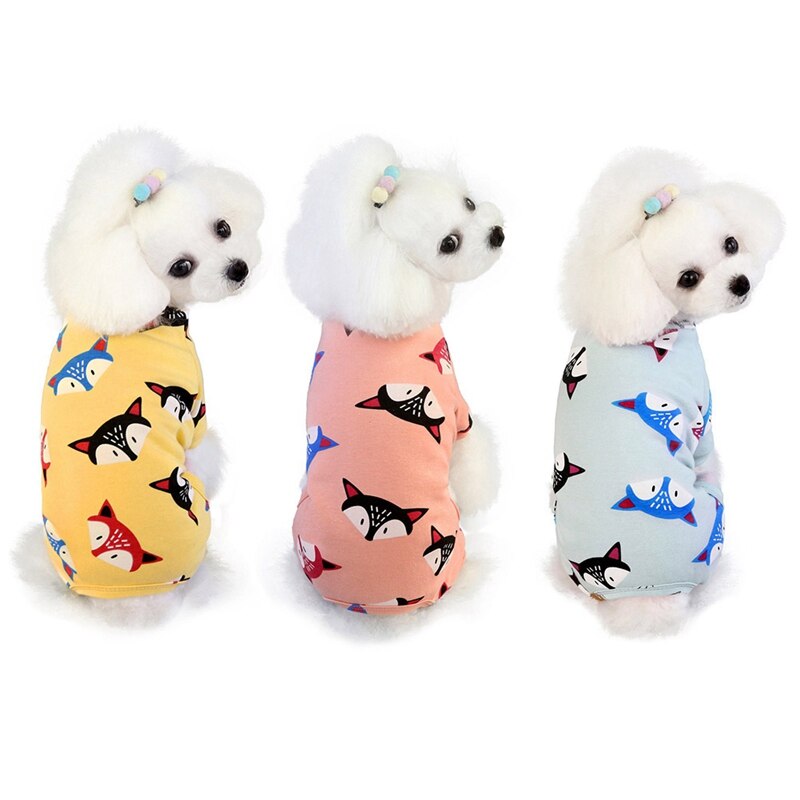 Pyjama Voor Kleine Honden Honden Kat Kleding Puppy Jumpsuit Voor Hond Jas Voor Chihuahua Pomeranian Honden Leuke Print Kleding shirt!