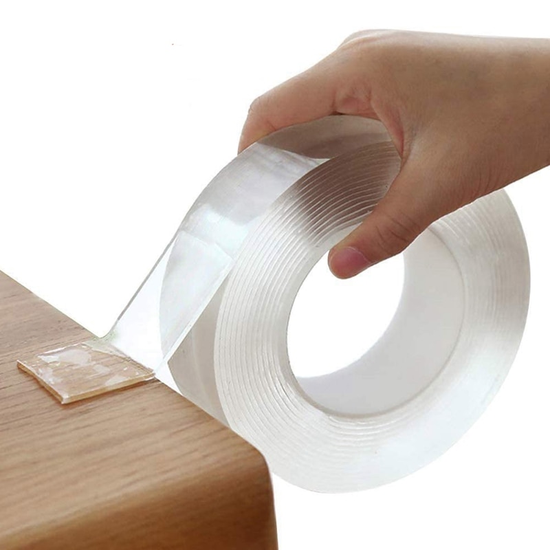 Fita removível resistente dupla face fita adesiva traceless fita lavável fita transparente