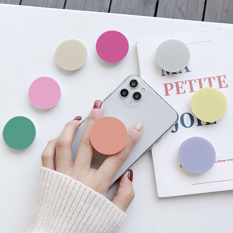Universal Colorful Airbag Stand Mobile Phone Accessorie Pocket Holder Round Shaped Bracket Mount for IPhone 11 X Samsung Huawei