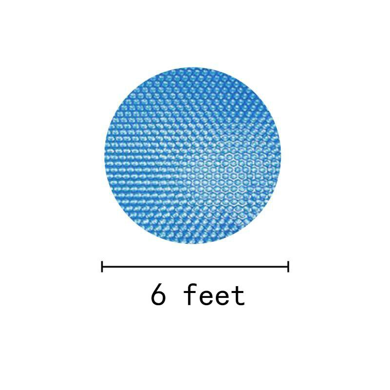 Rectangle/Round floor Pool Cover Swimming Pool heating solar Preservation Cover Outdoor Bubble Blanket Heat Insulation Dustproof: Round 6ft