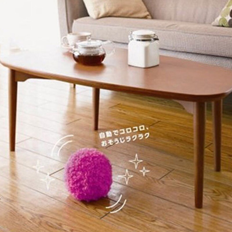 Gato-aspiradora automática con pelota mágica de juguete para mascotas, con 4 cubiertas de felpa de electricidad estática, juguete para quitar el polvo