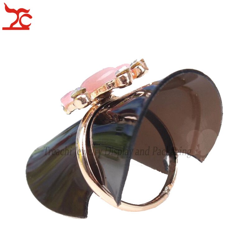 25 stk / mye plastring displayholder ark 3.8cm dia svart klare ringøreringer ørestikker arrangør oppbevaringsholder stativ