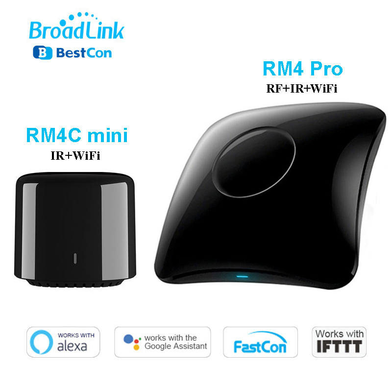 Broadlink  rm4 pro  rm4c mini wifi ir rf smart home automation universel intelligent fjernbetjening arbejde med alexa google home