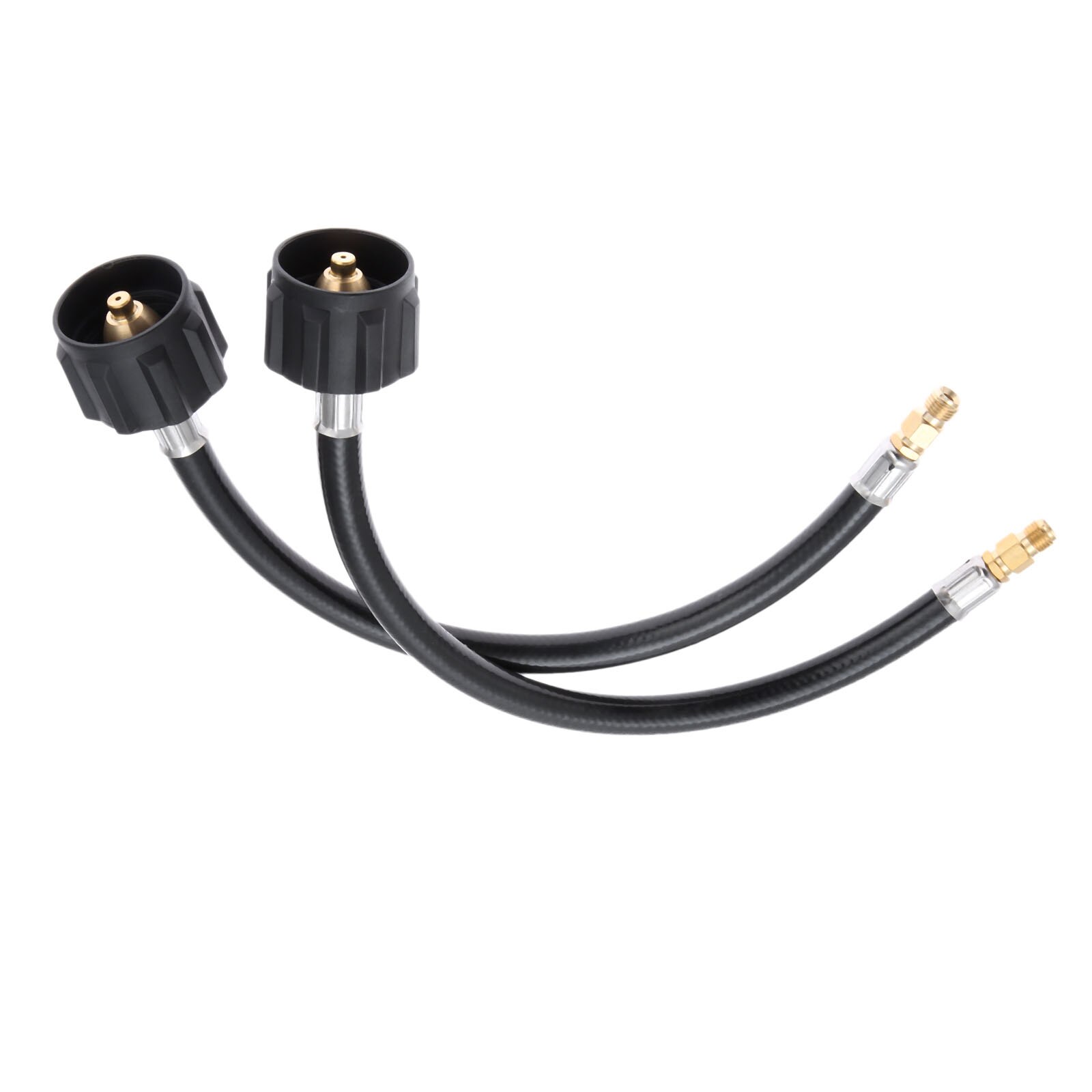 2pcs 12inch RV Pigtail Propane Hose Connector Acme X 1/4inch Male NPT- 1feet For BBQ, RV And Camping Needs