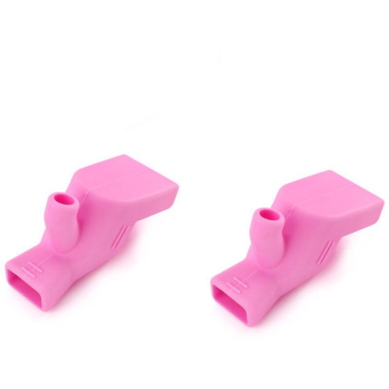 Prolunga per rubinetto in silicone per bambini dispositivo di lavaggio aldulta 2 funzioni bagno lavello da cucina rubinetto guida estensori per rubinetto: 2pezzi rosa