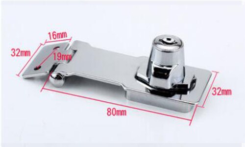 Thicken Zinc Alloy Buckle Lock For Wardrobe Cabinet File Cabinet Door Lock For Home Office With 2 Keys Drawer Lock: A-3 Inch common