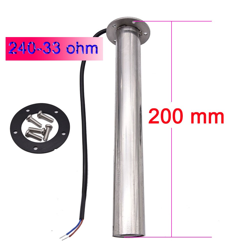 150mm ~ 600mm Abwasser eben Messgerät Sensor Marine Stiefel Auto Kraftstoff Absender Einheit Wasserstand messgeräte 0-190 240-33Ohm wasserstand anzeige: 200mm 240-33Ohm