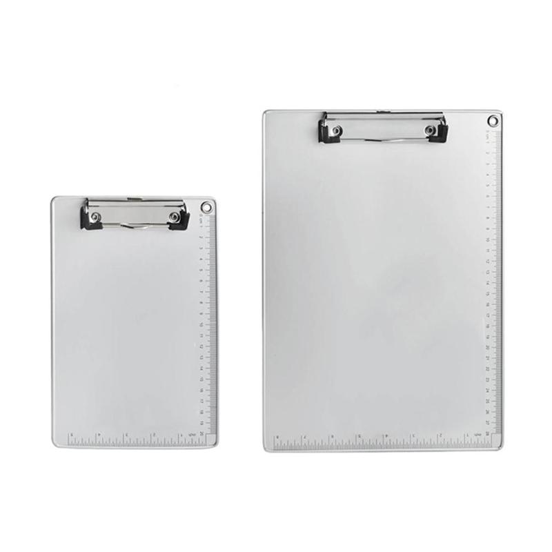 Presse-papiers A4 en alliage d&#39;aluminium PP, 2 Types de planche à écrire en option, Clip de dossier, stockage de billets en papier, livre à collectionner