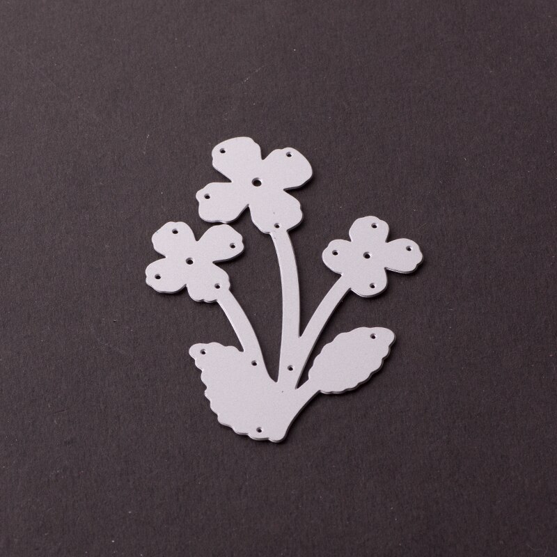 Metalen Drie Bloemen Stansen Sterft Voor Scrapbooking/Diy Pasen Bruiloft Halloween Pasen Kaart