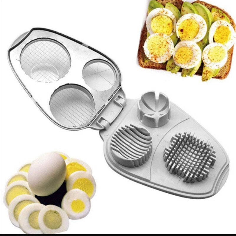 3 In 1 Manual Home Dicing Rvs Multifunctionele Snijden Cutter Avocado 'S Keuken Tool Praktische Witte Eieren Slicer