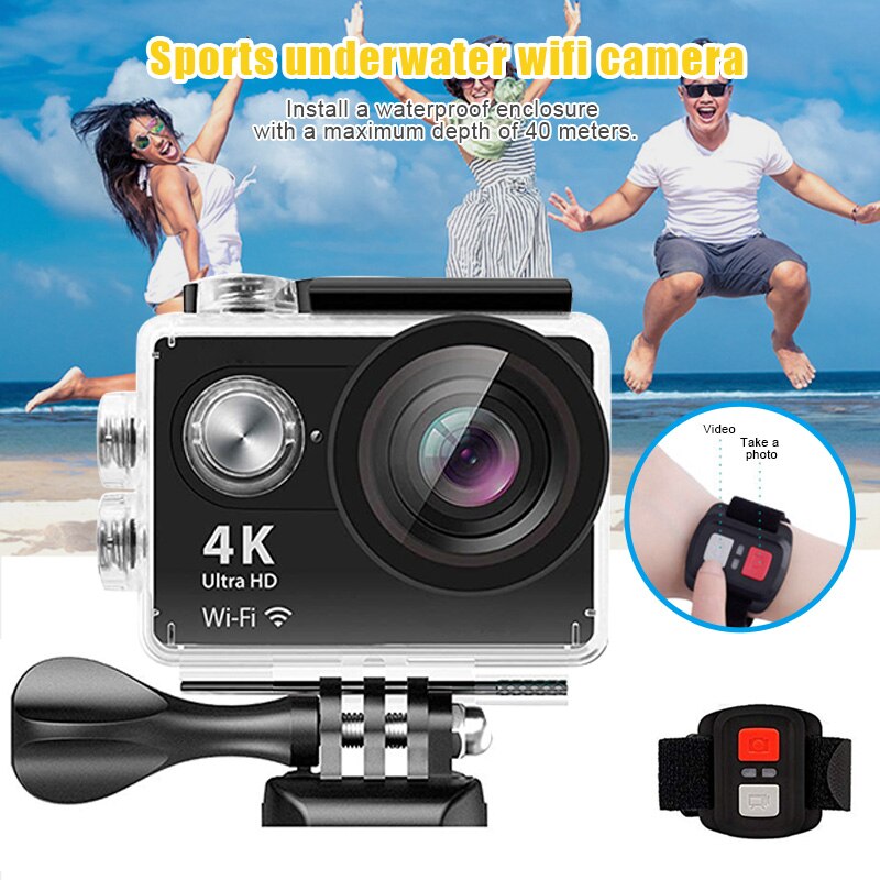 4K WiFi Camera Ultra HD Waterproof 170 Degree Wide Angle Camcorder for outdoor LHB99