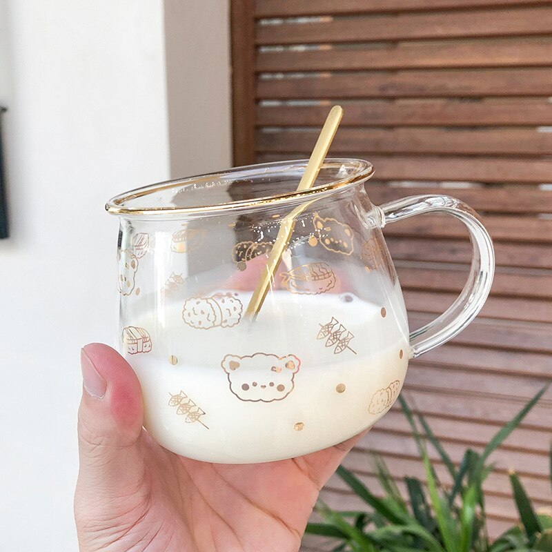 400ml creatieve melkglazen schattige waterbekers: 01