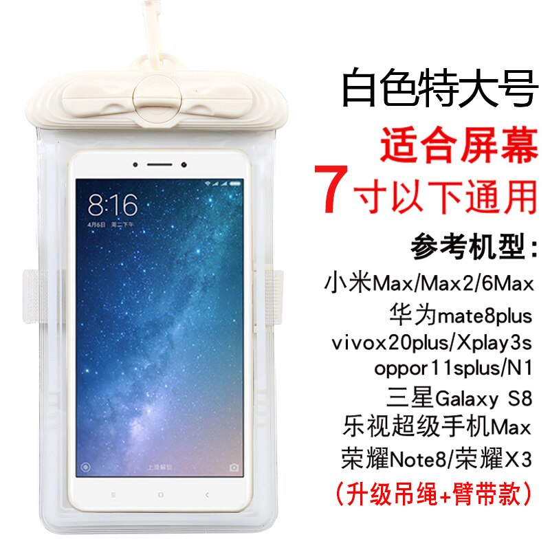 Waterproof phone bag Diving phone bag Swimming Surfing Bags Multi-function Waterproof bags Sports bag Mobile phone sealing bag: XL3