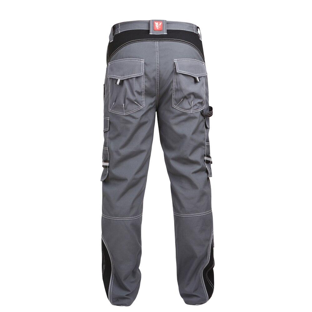 Painter dark grey working pants men workwear with knee pads