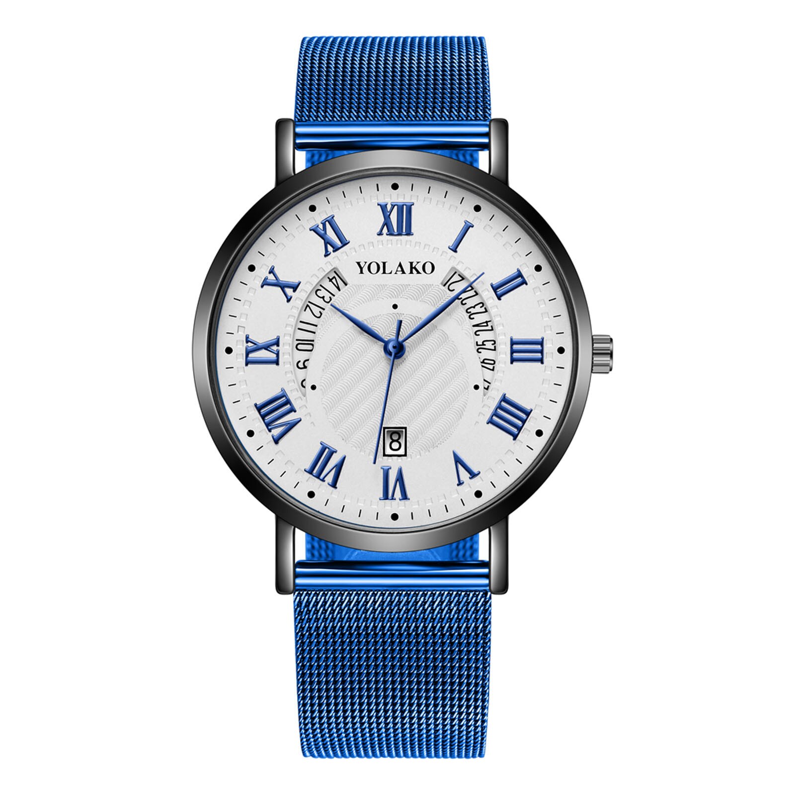 Otoky Minimalistische Mannen Horloge Romeinse Mannen Casual Quartz Horloges Heren Glas Roestvrij Stalen Mesh Band Horloges Sport Reloj: E