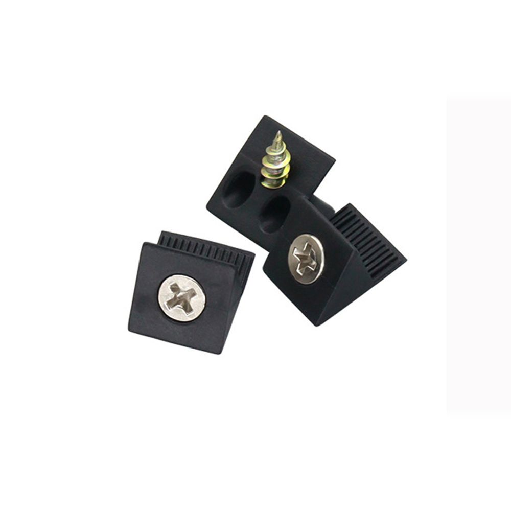 Kit de vis pour réparation de meuble, tiroir de poitrine, affaissement du fond, cales, supports d&#39;angle, 50 pièces: black-Colored screws