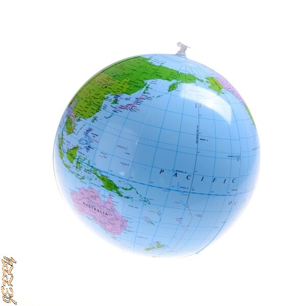 40CM Early Education Inflatable Earth World Geographic Globe Map Balloon Toy Beach Ball