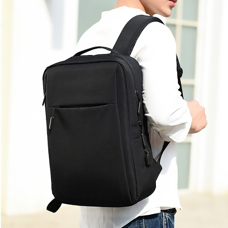 Casual Rugzakken Mannen Laptop Rugzak Effen Kleur Schooltas Mannen Reizen Daypacks Mannelijke Leisure Schoudertassen Mochila