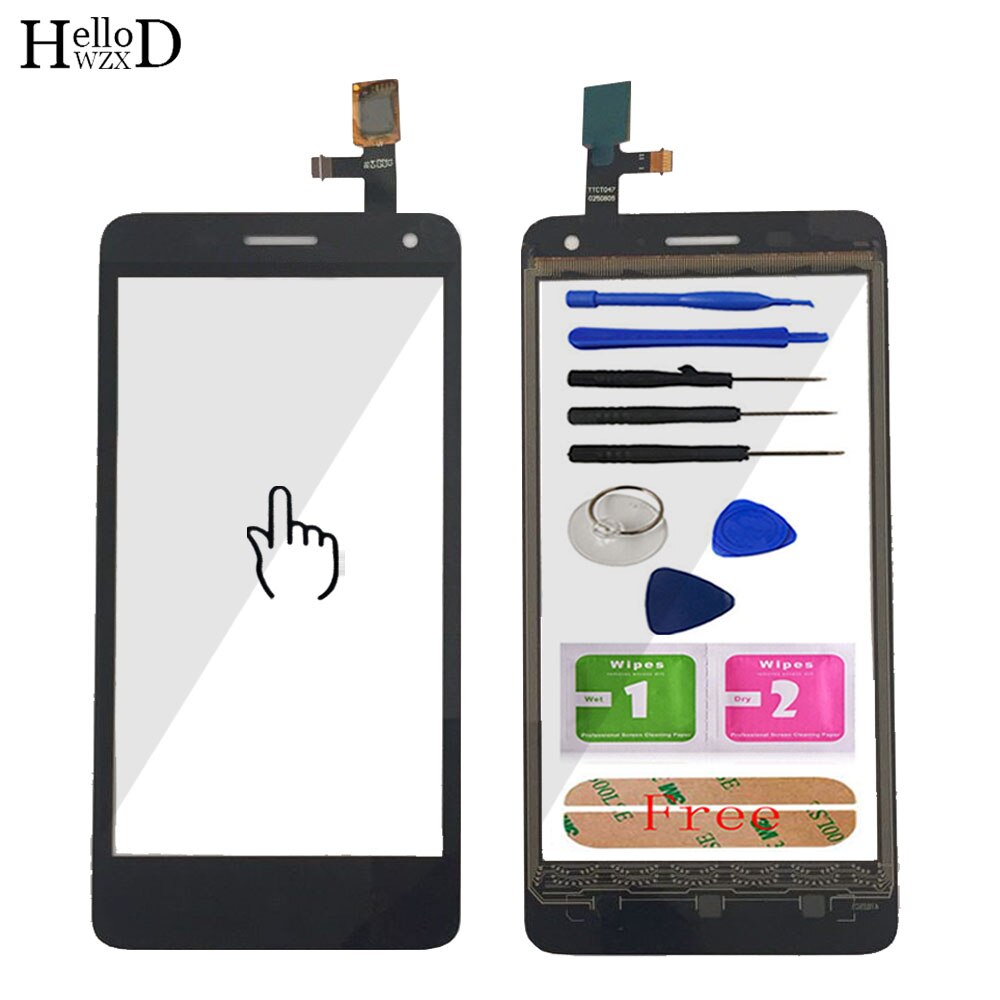 4.7'' Mobile Touch Screen For Lenovo S660 S 660 Touch Screen Digitizer Panel Front Glass Sensor Tools Adhesive Screen Protector