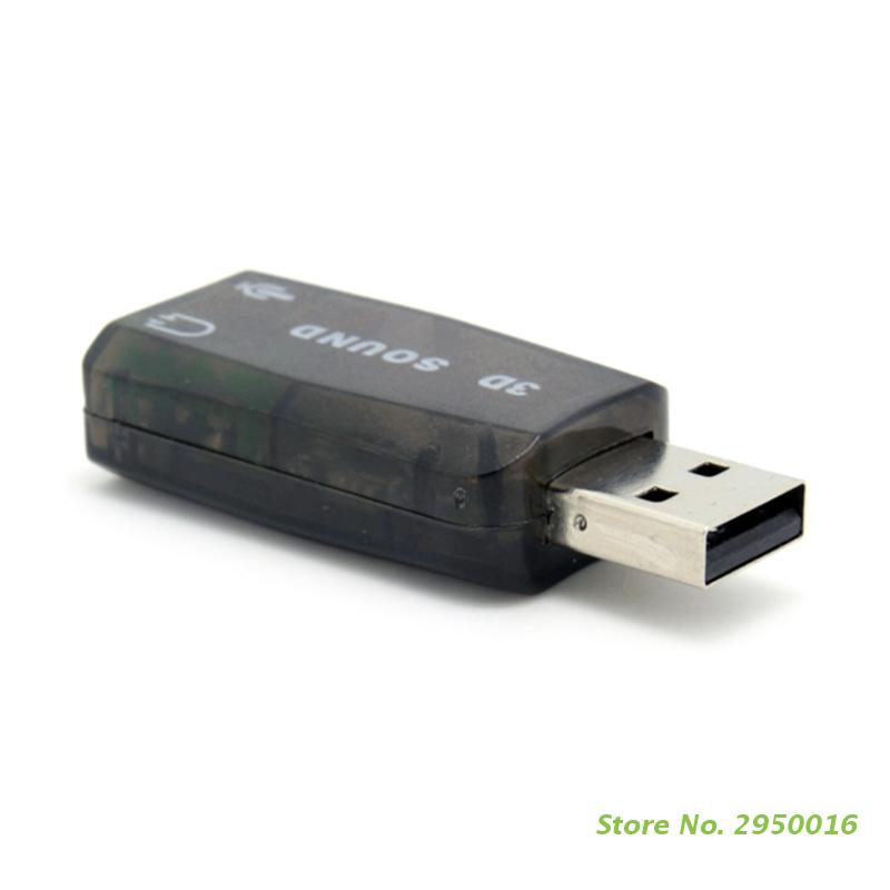 USB to 3.5mm Jack Audio Adapter USB 2.0 to Aux Mic Headphone External 3D Sound Card HFR8103 Chip for PC