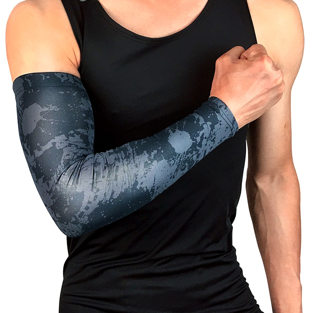 1pc hommes protection solaire manchette vélo cyclisme bras manches été vélo manchette manches bras coude protecteur