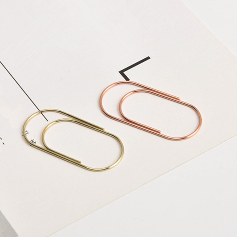 20Pcs/lot 50x23mm Large Size Paper Clip Metal Wide Office Huge Paperclip Binder YLM9799