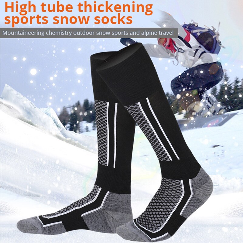 1pair Mounchain Women/Man/Kids Winter Ski Snow Towel Socks Thermal Long Cycling Camping Hiking Walking Free Size Sports Socks