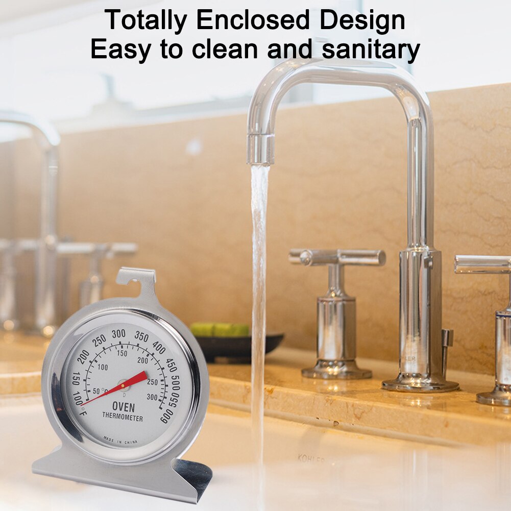 Classic Oven Thermometer 60°F~600°F/20°C~300°C Large Dial Stainless Steel Thermometer for Oven Grill Smoker