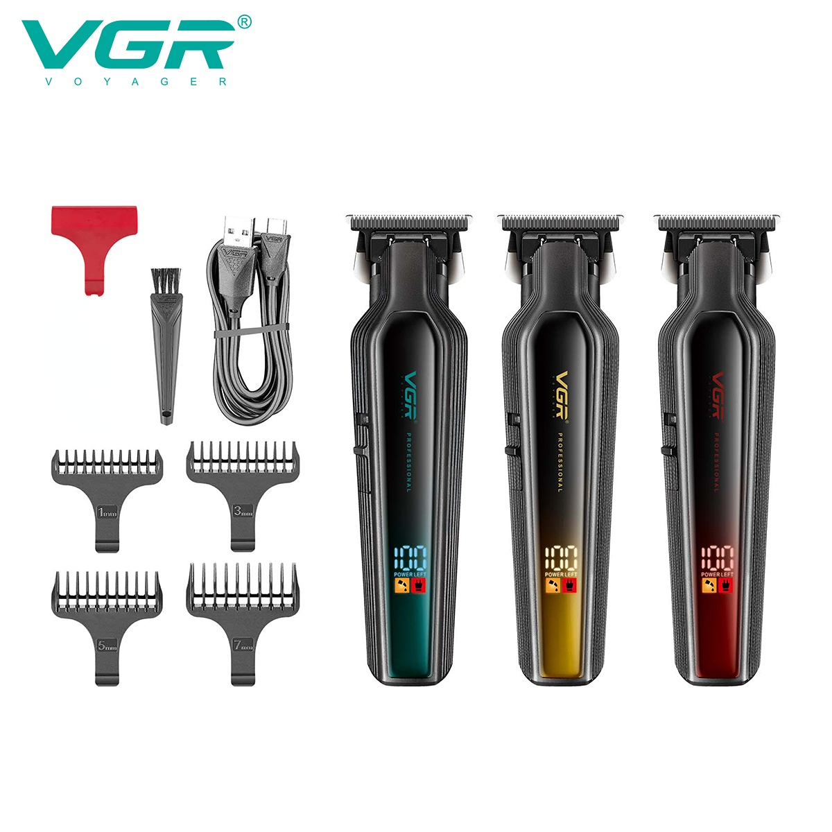 VGR Maquina para cortar cabello hombre maquinilla cortar el pelo cortapelos Recortador de pelo Cortapelos Recargable Clíper Ajustable Máquina cortadora de cabello Cortapelos eléctrico para hombre V-930