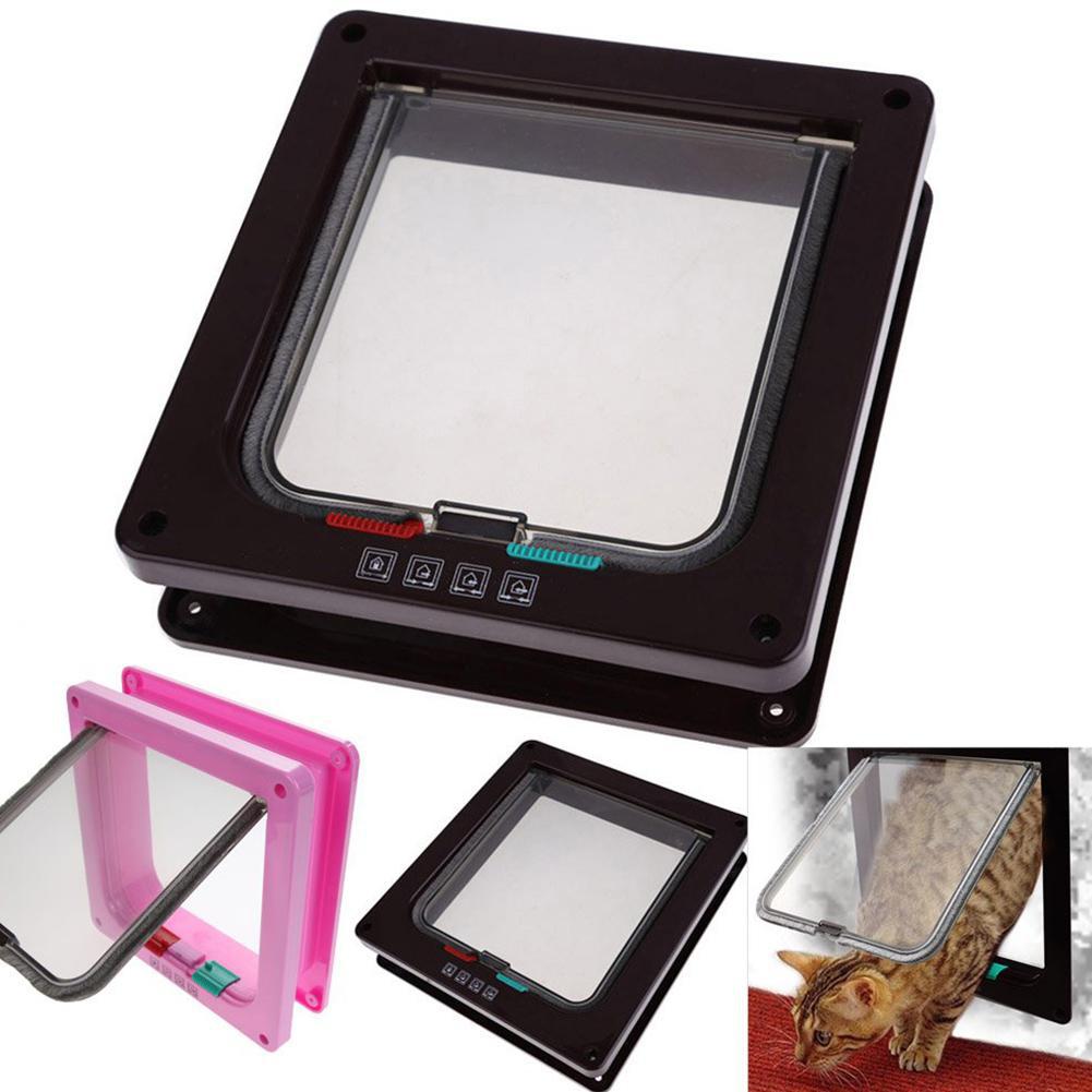 Pet Door Controllable Dog Cat Flap Opening for Pets House Animal Supplies