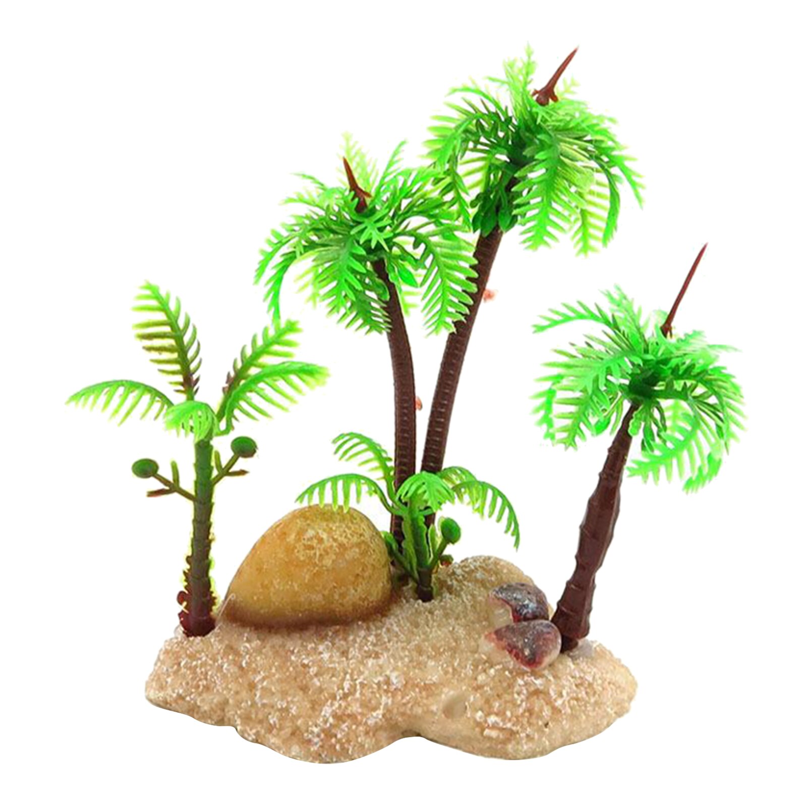 Artificial Plastic Aquarium Plants - Coconut Tree - Different Designs 06: A