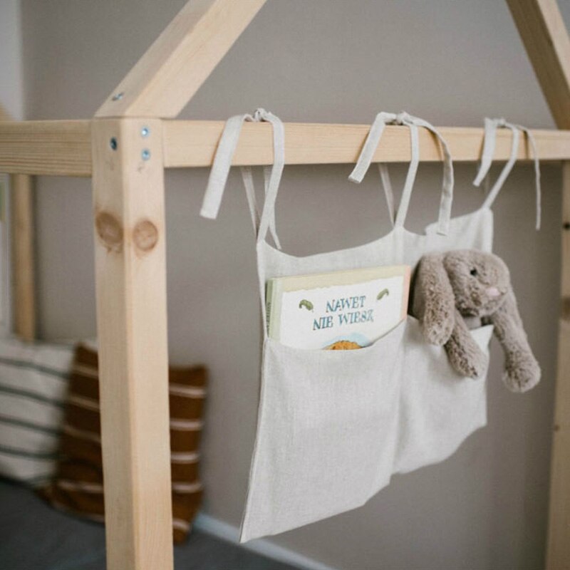Baby Crib Kinderen Bed Opknoping Tas Draagbare Waterdichte Luiers Bedside Organizer Bed Bumper Wieg Zak Beddengoed Accessoires
