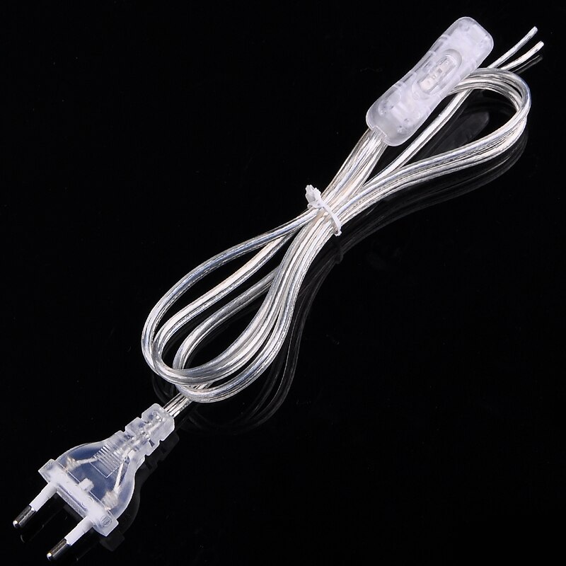 1.8M Black White Transparent Switch Cable Light Modulator Lamp Line Controller For Table wall lamp Electricity wire