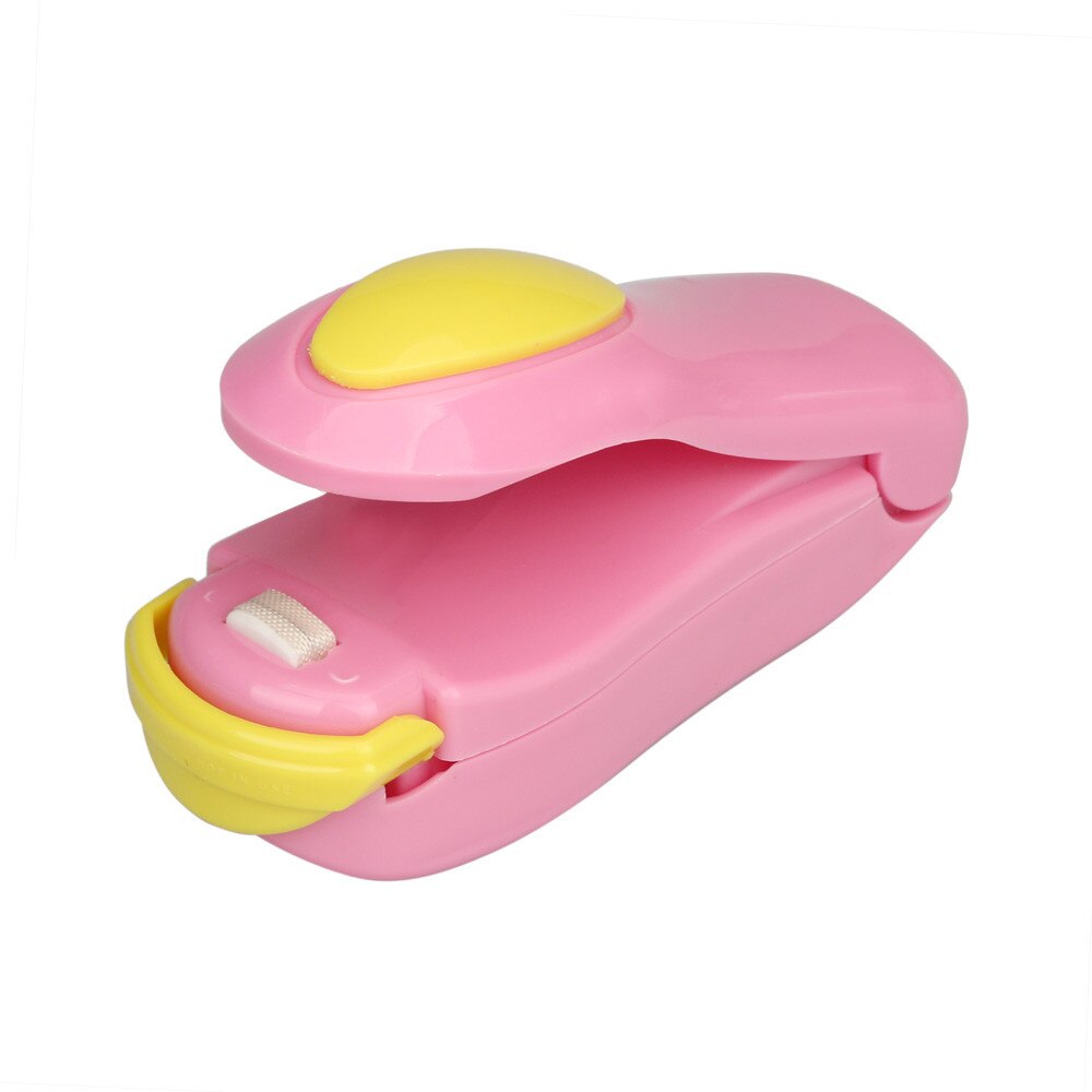 Portable Sealing Tool Heat Mini Tools Food Clip Heat Sealing Machine Sealer Home Snack Bag Sealer Kitchen Utensils Gadget Item: Pink