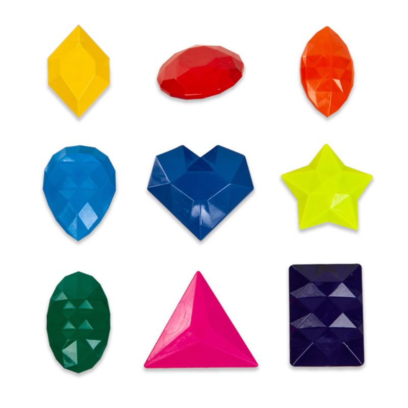 9 couleurs diamant forme cire Crayons Non toxique lavable peinture dessin cire pour bébé enfants enfants fournitures d'art éducatif C26