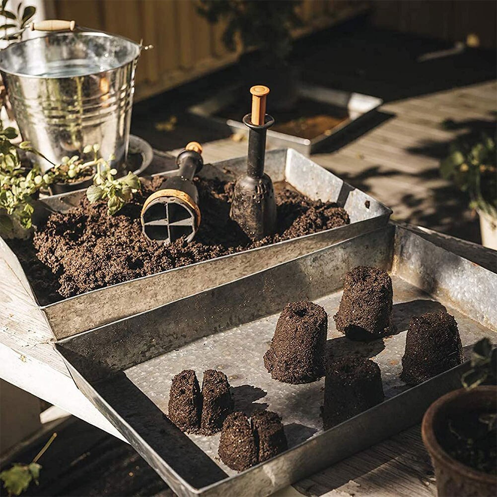 Manual Soil Block Maker Plant Soil Block Maker Soil Blocking Tool Create Soil Block For Seedlings Greenhouse Garden Accessories