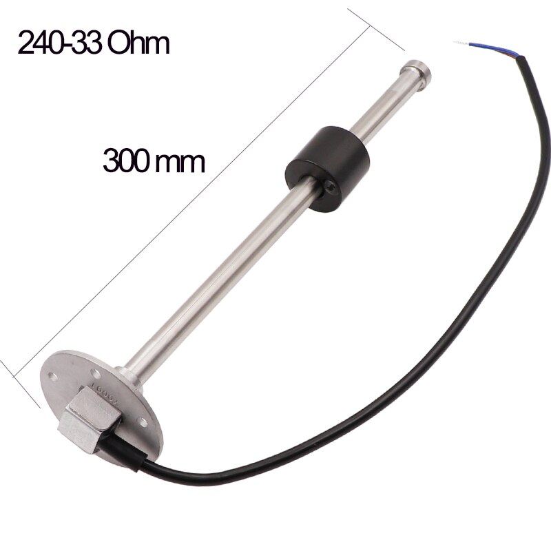 Brandstofniveausensor 0-190ohm 150 200 250 300Mm Olie Tank Niveau Sensoren 52Mm Voertuigen Brandstof Niveau Meters Voor auto Boot Motorfiets: 300mm 240-33ohm