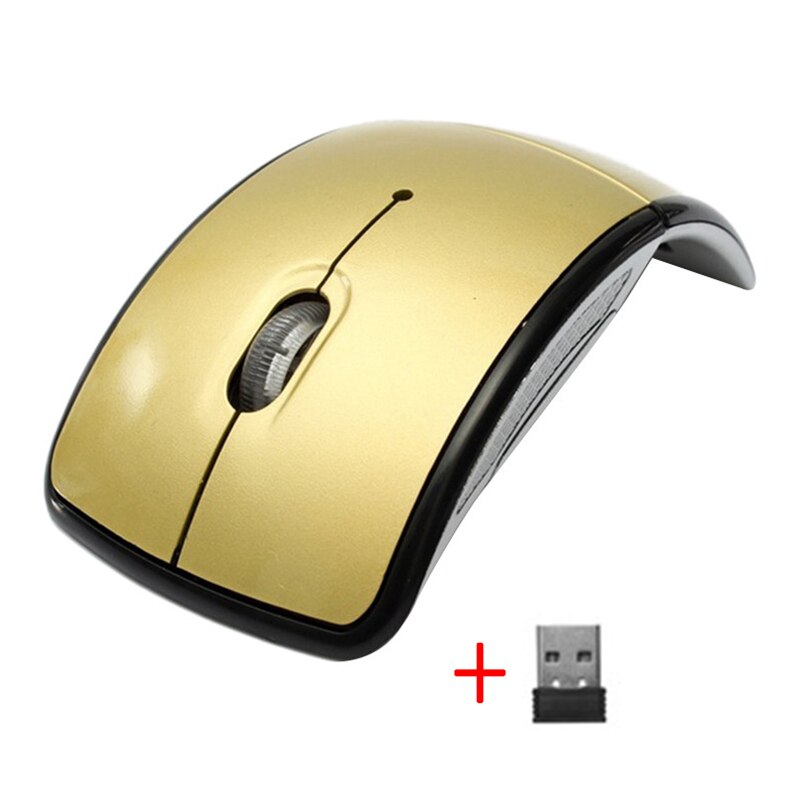 Souris sans fil 2.4G souris d'ordinateur pliable pliant souris optique récepteur USB pour ordinateur portable ordinateur de bureau bureau sans fil: 6
