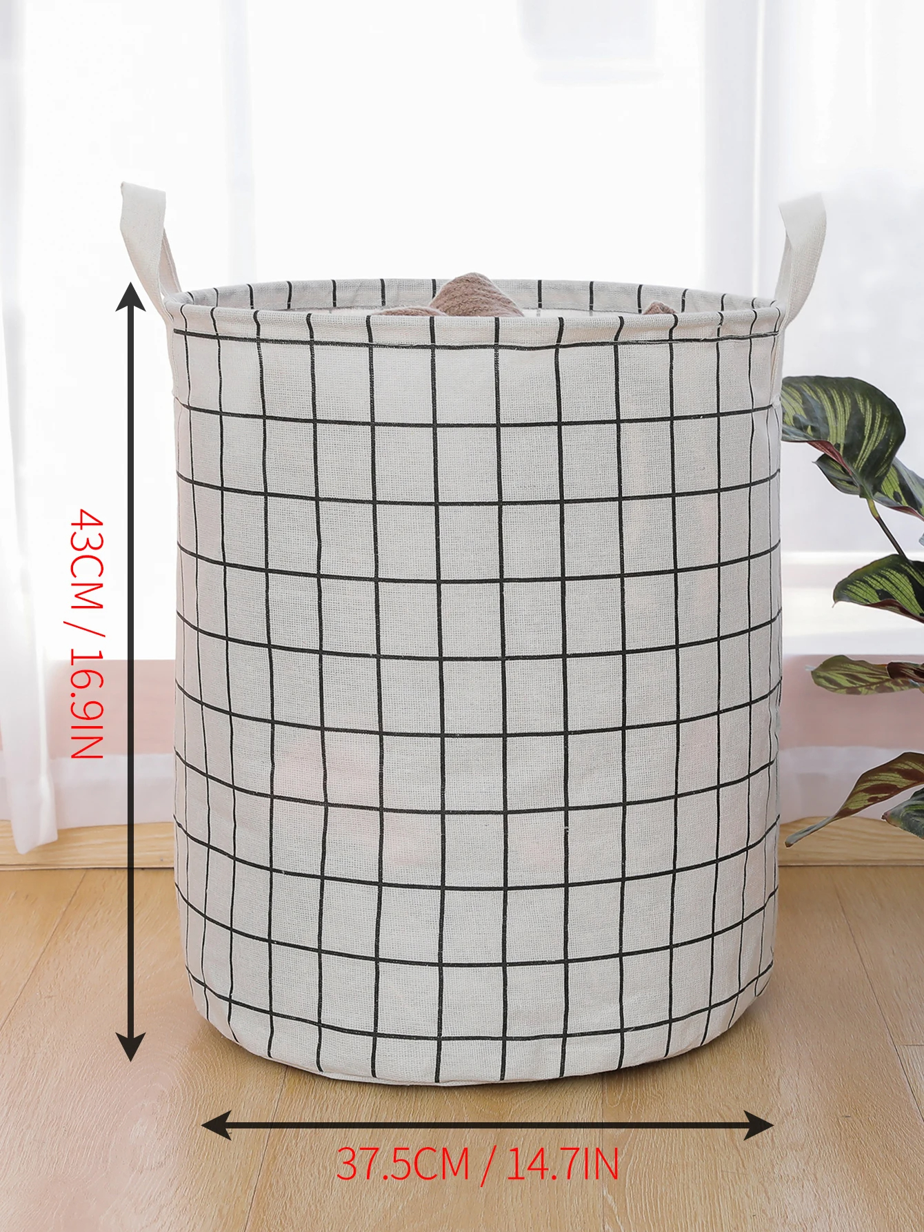 1PC Print Wasmand Opvouwbare Thuis Opbergtas Draagbare Katoenen Linnen Mand Waterdichte Vuile Speelgoed Kleding Emmer Organizer: green