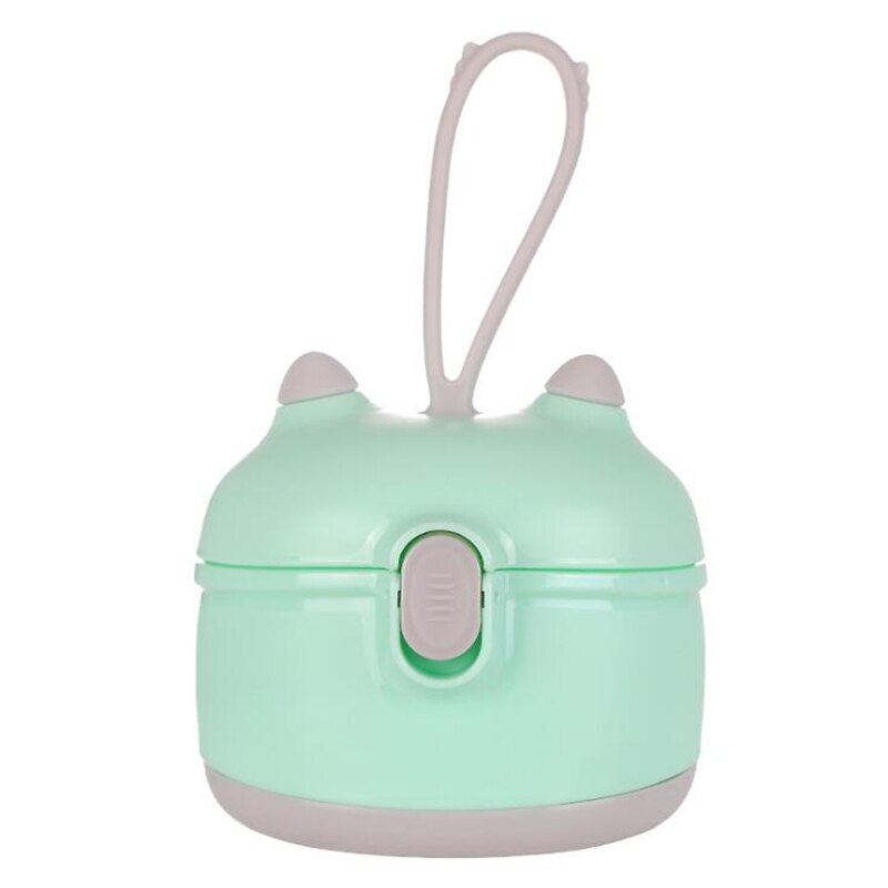 Baby Formula Milk Storage Infants Portable Milk Powder Formula Dispenser Food Container Storage Feeding Box for Kids Food PP Box: green S