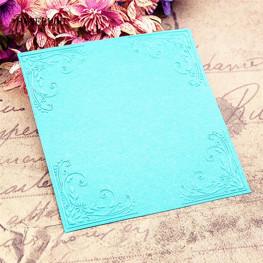 PANFELOU Vines edge Embossing folders Plastic For Scrapbooking DIY Template Fondant Cake Photo Album Card Making
