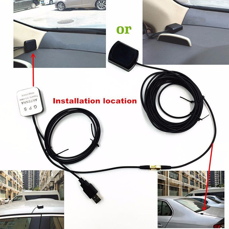 Full Set Auto Car GPS Signal Antenna Amplifier Booster Enhance Device With GPS Receiver + Transmiter 30DB For Phone Navigator