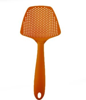 Organboo 1pc nylon + plastfilter vatten skopa dräneringsspade is spade fiske durkslag kichen gadget tillbehör: Orange