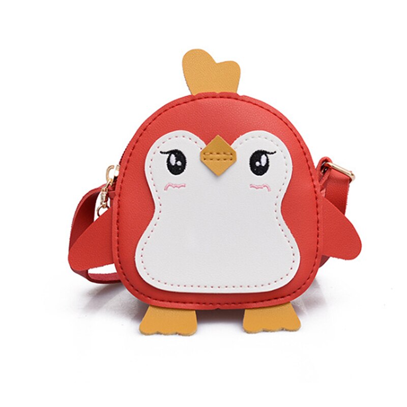 Meisjes Tassen Leuke Pinguïn Shape Animal Schoudertas Clutch Meisjes Crossbody Lederen Mini Tassen Pu Leer Mini Messenger Bag