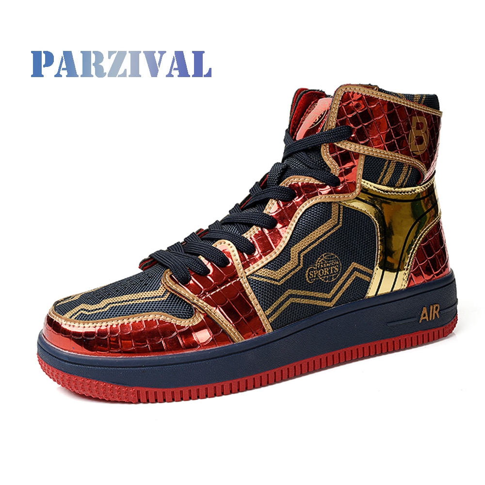 Parzival par høje sneakers mænd kvinder klassiske flerfarvede fritidssko forår efterår vulkaniserede mænd sportssko