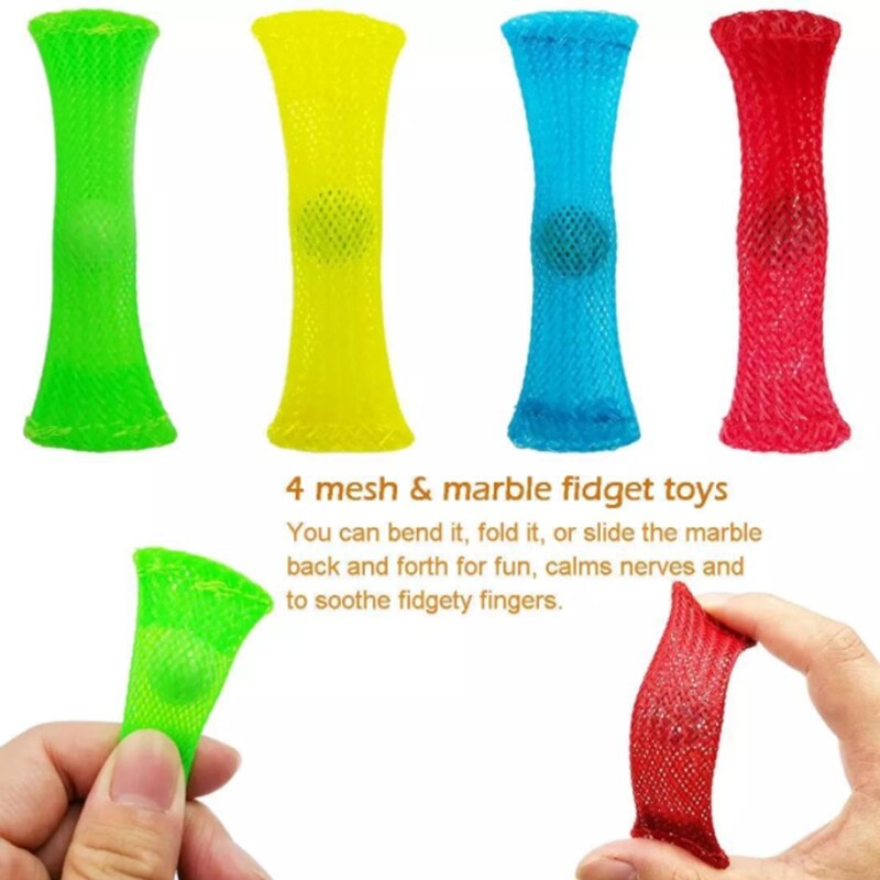 Kinderen Volwassen Decompressie Speelgoed Lichtgevende Noodle Stretch String Touw Anti Stress Speelgoed String Fidget Autisme Vent Speelgoed