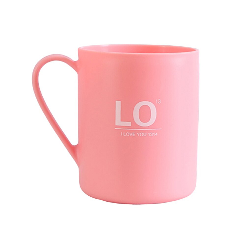 Household Bathroom Plastic Tea Mug Brushing Toothbrush Couple Washing Cup Mug bathroom bath banheiro salle de bain badkamer: Pink