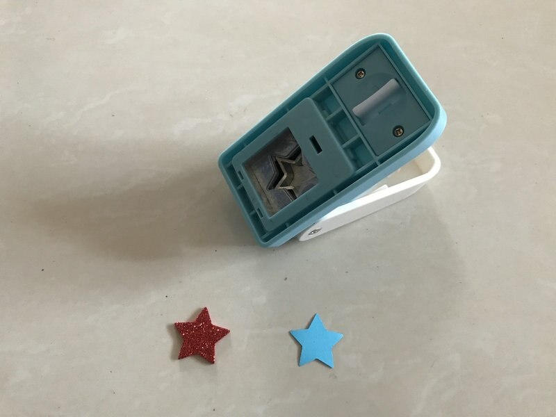 free 2.5cm star scrapbook cutter VA foam punch cardboard and corrugated puncher balsa wood punches metal sheet and cork punch