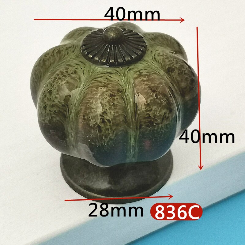 Lot De 6 Boutons De Tiroir En Céramique Macrocarpa – Pour Armoires Et Placards – Uxcell