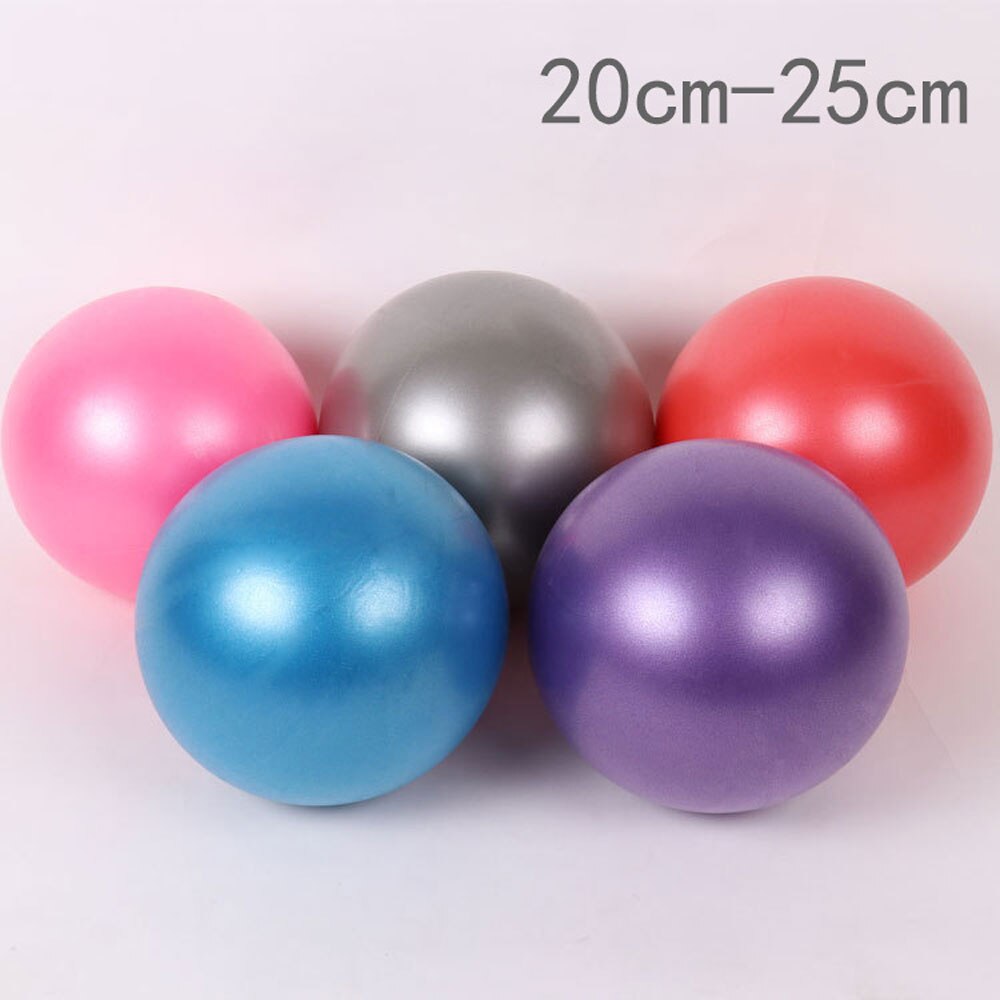 25cm Yoga Ball Exercise Gymnastics Pilates Ball Balance Exercise Gym Sports Ball PVC Indoor Home Training Mini Yoga Ball